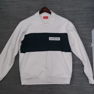 SUPREME Polo Crewneck (black and white)